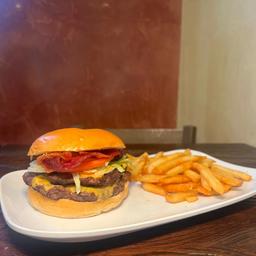 Bacon Double Cheeseburger & French Fries