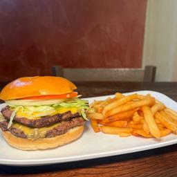 Double Cheeseburger & French Fries